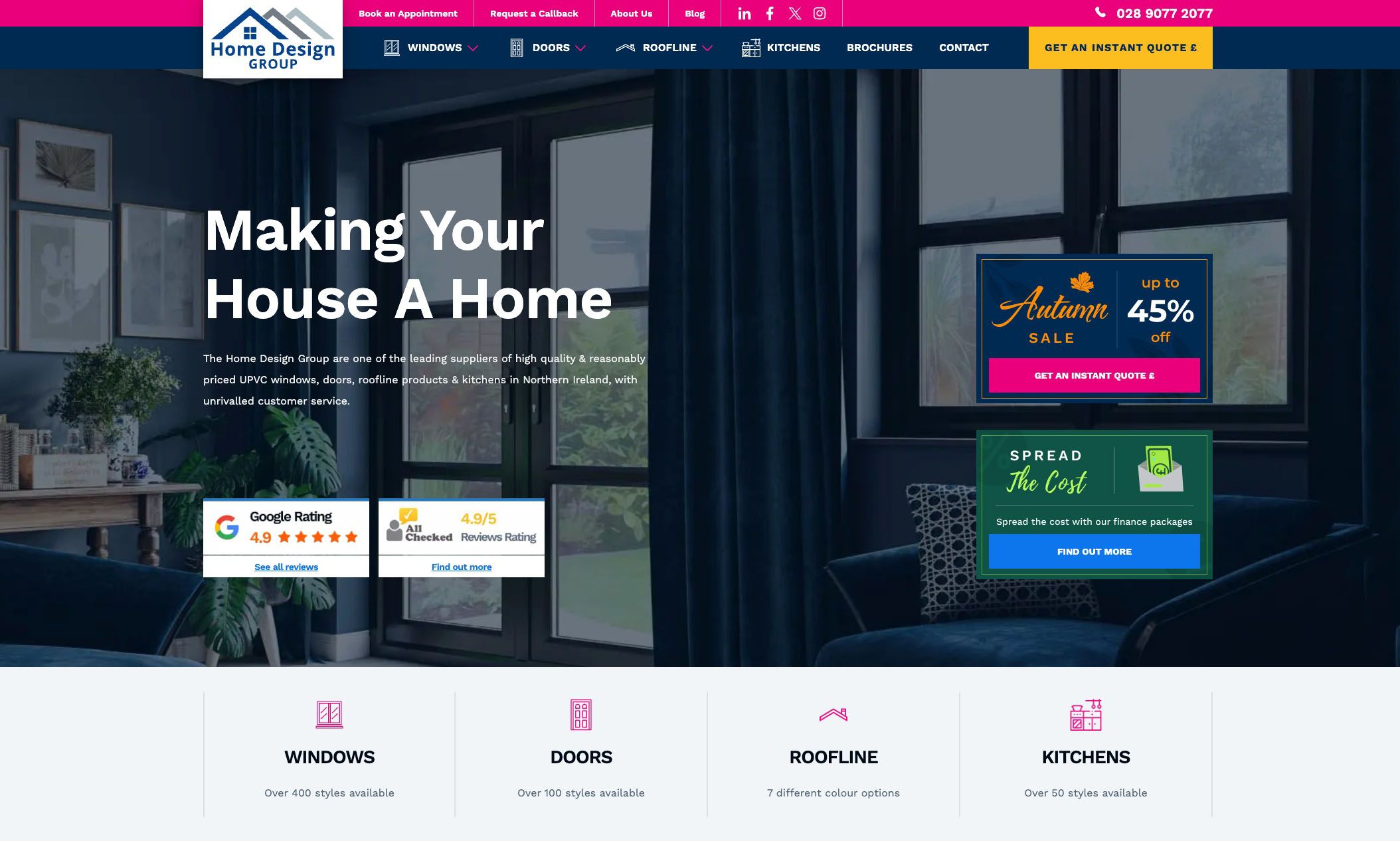 The Home Design Group website